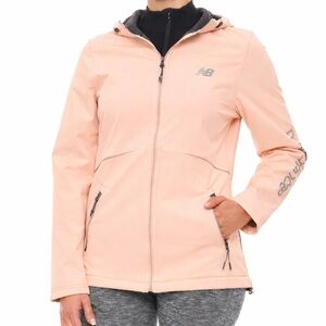 New Balance Pink Soft Shell
Fleece Lined Reflective Jacket
Size Medium